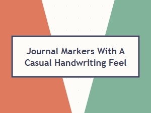 Casual Handwriting Journal Marker Fonts